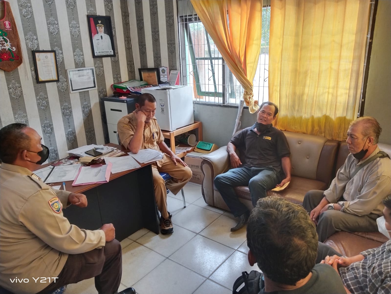 Bhabinkamtibmas Kelurahan Bukit Tunggal Monitoring Mediasi Permasalahan Tanah Warga Binaan
