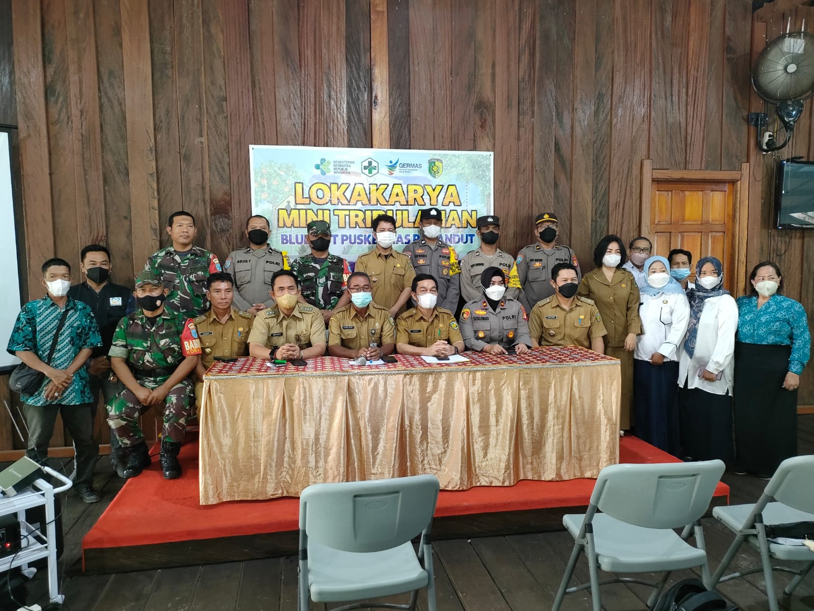 Polsek Pahandut Hadiri Lokakarya Mini Lintas Sektoral Kecamatan Pahandut