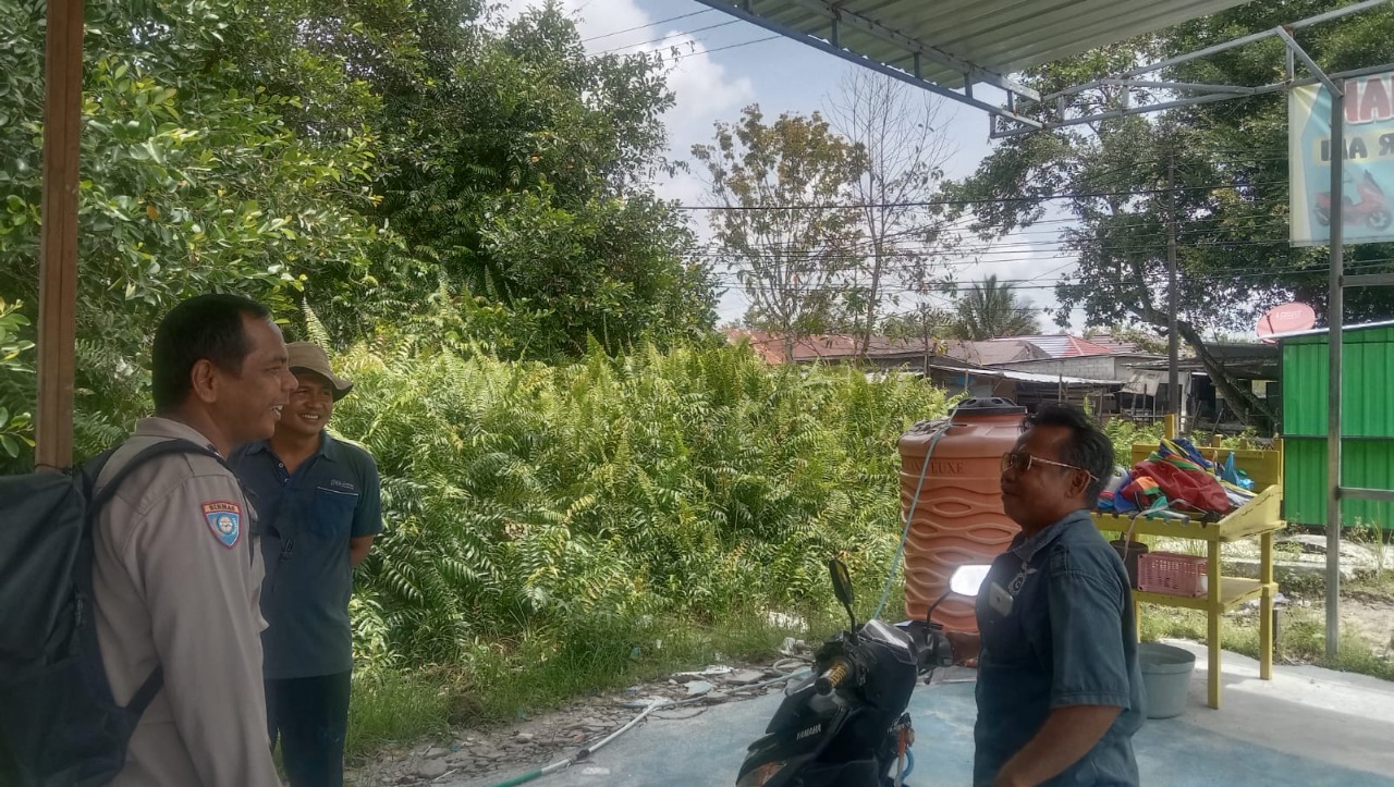 Polsek Sabangau Ajak Jaga Stabilitas Kamtibmas di Kereng Bangkirai
