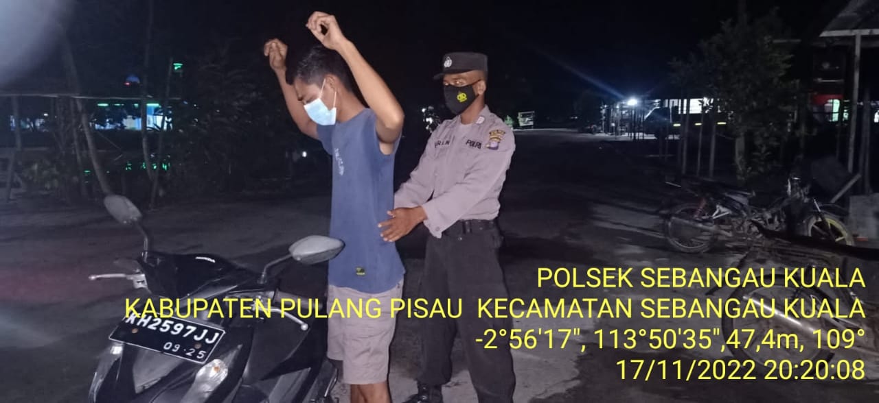 Cegah Tindak Pidana Premanisme, Polsek Sebangau Kuala gencarkan KRYD