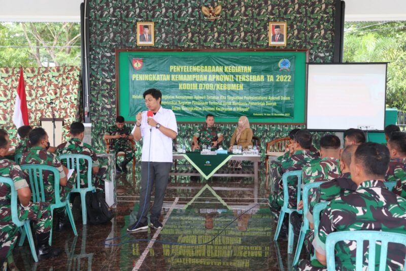 Foto: Kodim 0709/Kebumen Selenggarakan Kegiatan Peningkatan Kemampuan Apkowil Tersebar TA. 2022.