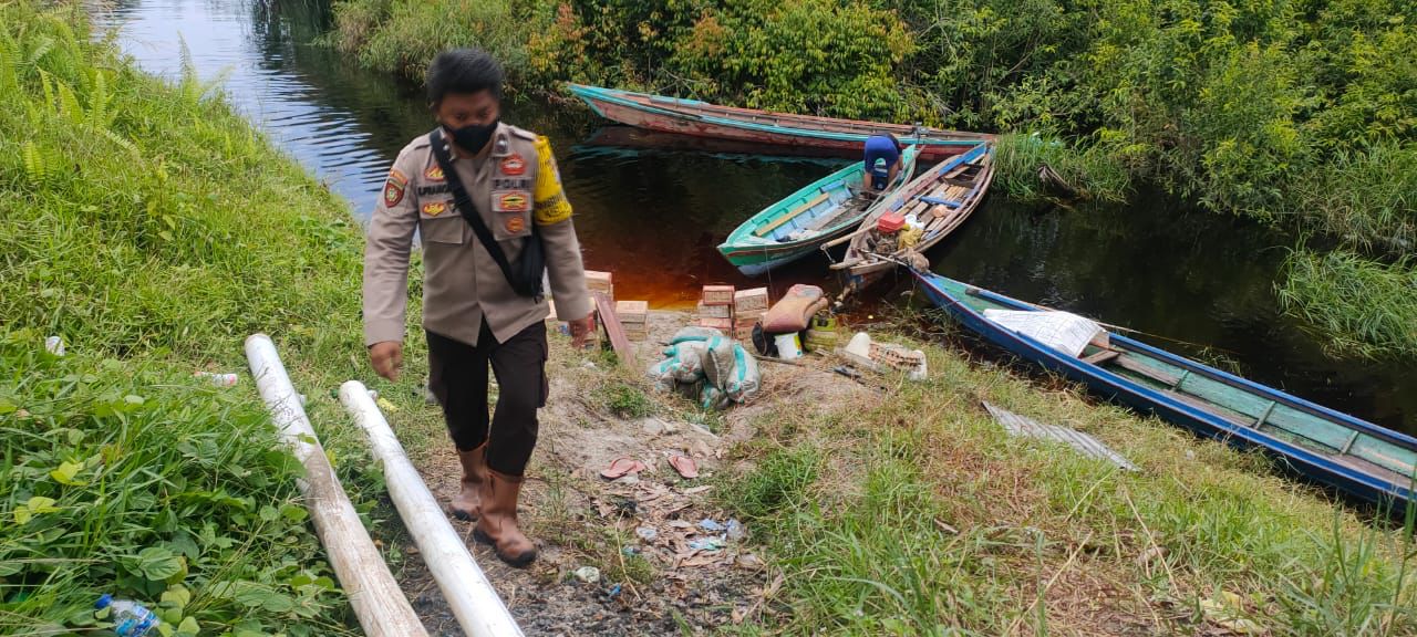 Kembali, Polsek Rakumpit Cek Permukaan Air Di Wilayahnya