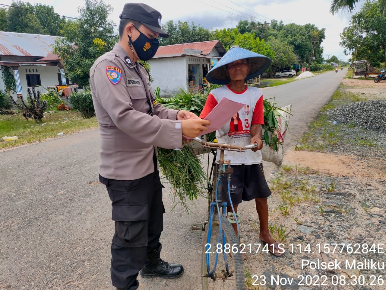 Sampaikan Larangan Karhutla dan Patuhi Prokes Guna Cegah Covid19 Kepada Warga Kecamatan Maliku