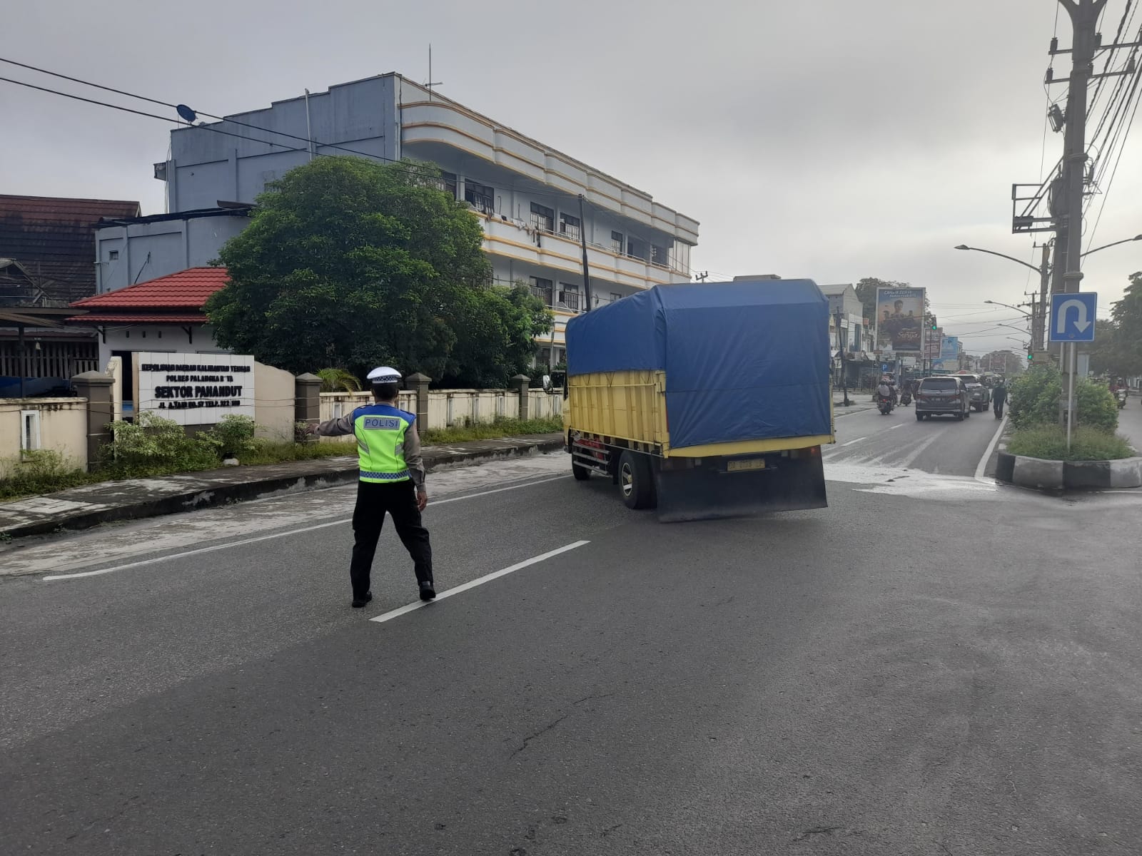 Gatur Pagi, Unit Lantas Polsek Pahandut Lakukan Hal ini