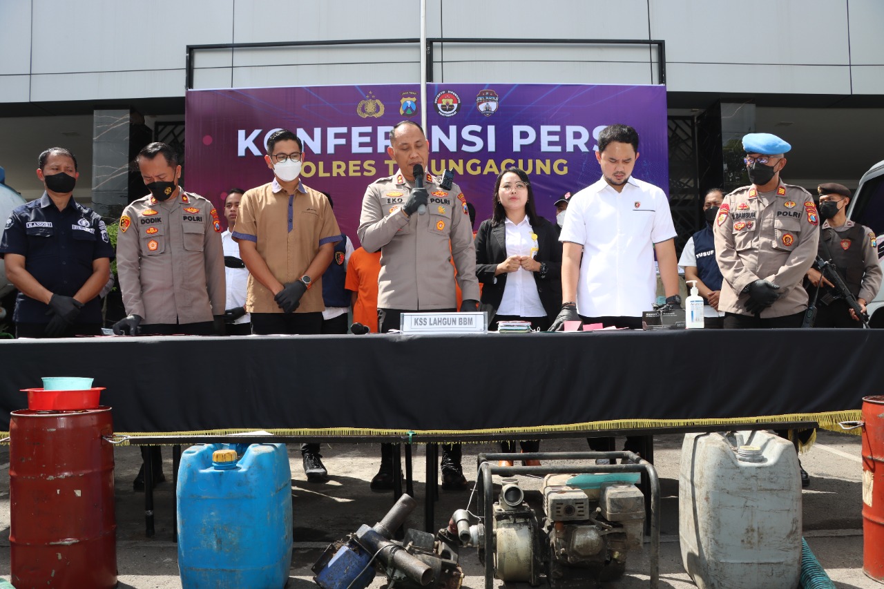 Polres Tulungagung, Berhasil Ungkap Kasus Penyalahgunaan BBM Solar Bersubsidi