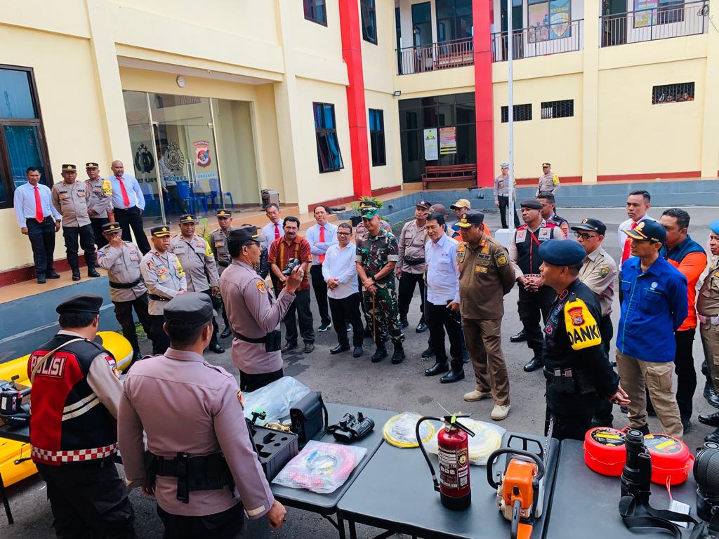 Dandim 1612 /Manggarai Hadiri Apel Gabungan Gelar Pasukan untuk Kesiapan Bencana