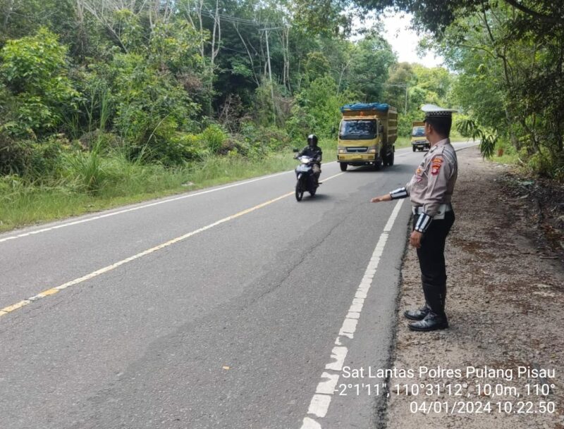 Polisi di Pulang Pisau Gelar Patroli Rawan Kecelakaan