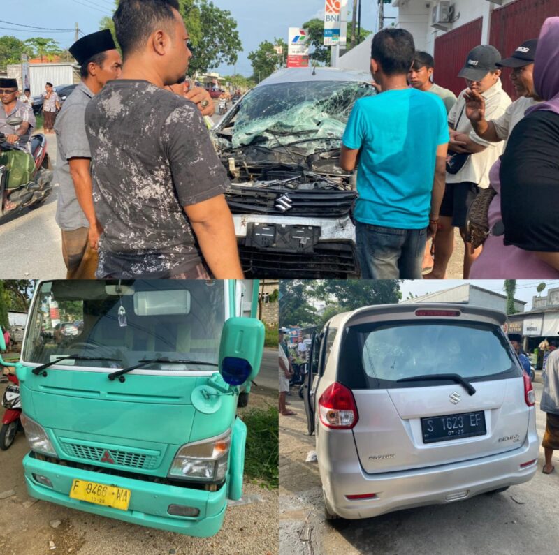 Adu Banteng Ertiga VS Truck di Banyuates Sampang, Korban Dirujuk ke RSUD Bangkalan