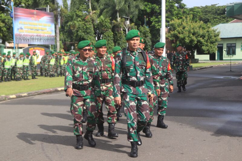 Siapkan Ratusan Prajurit Dan Kendaraan 