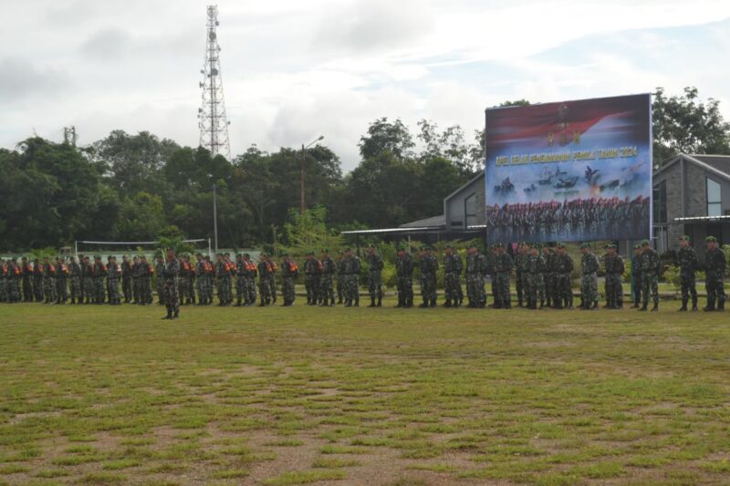 Kodim 1208/Sambas Laksanakan Apel Gelar Pasukan Dalam Rangka Kesiapan Pengamanan Pemilu Serentak Tahun 2024