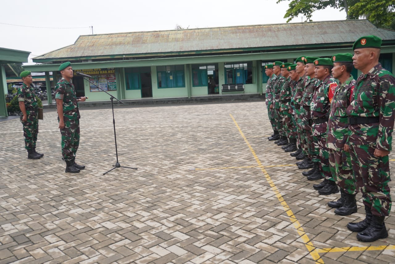 Cek Langsung Kesiapan Anggota Jelang Pemilu 2024, Ini Arahan Dandim HST