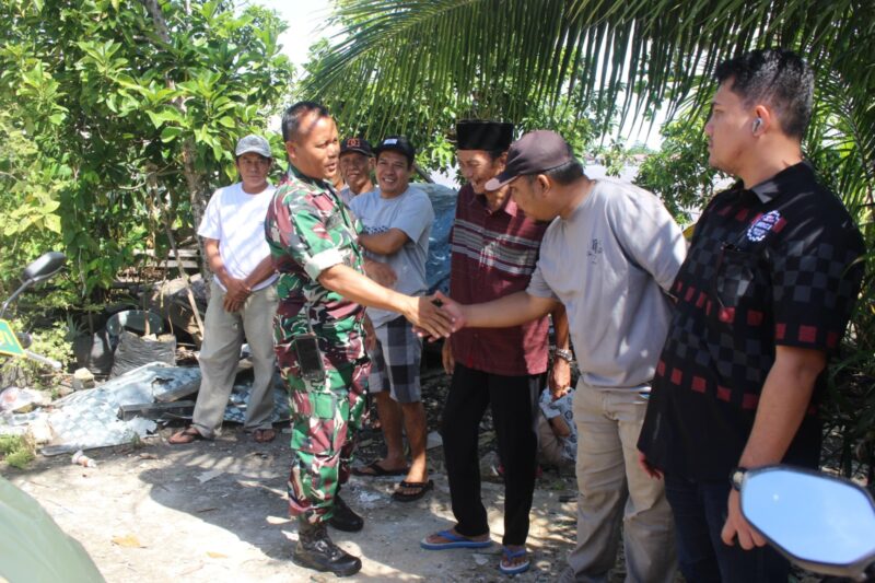 Pastikan Wilayah Aman Dan Kondusif Saat Pencoblosan, Dandim 1005/Barito Kuala Patroli ke TPS di Wilayah