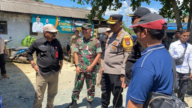 Pastikan Seluruh Wilayah Aman Dan Kondusif, Dandim 1009/Tanah Laut Dan Forkopimda Tala Pantau Pelaksanaan Pemilu