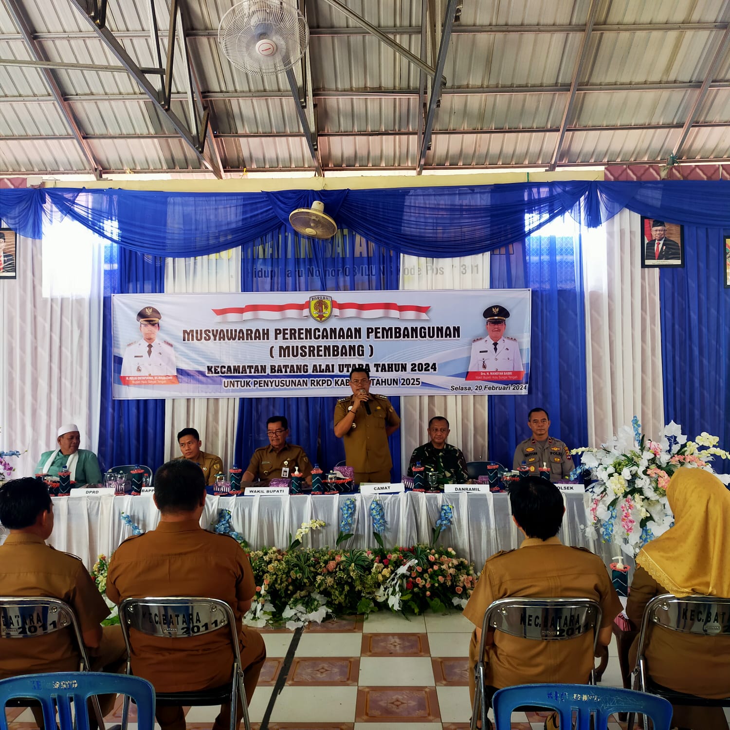 Danramil Hadiri Musrenbang Kecamatan Batang Alai Utara, Ini Pesannya