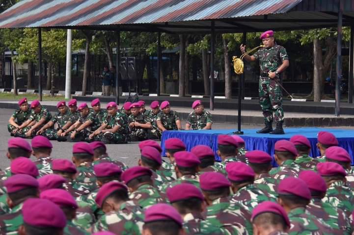 Awali Tugas, Komandan Brigif 2 Marinir Pimpin Apel Khusus