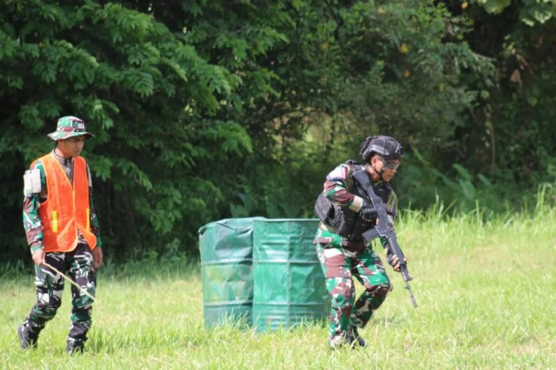 Tingkatkan Kemampuan Tempur, Yonif 621/Mtg Gelar Latbak Reaksi