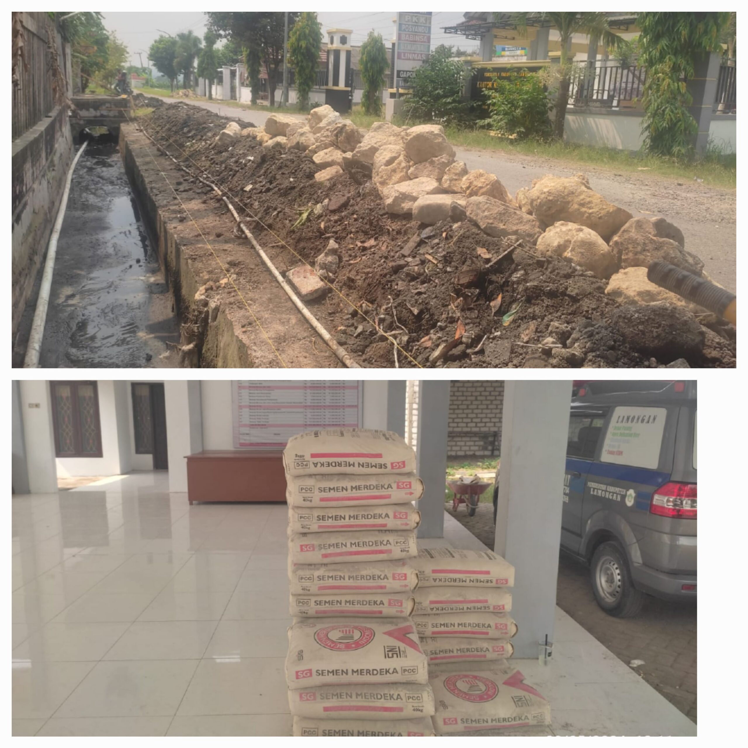 Patut Disorot , Proyek Drainase Desa Garung Menyimpang dari RAB