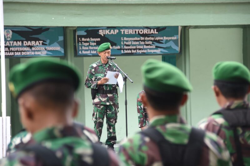 Upacara Bendera Tujuh Belasan Bulan Mei 2024, Kasdim 1002/HST Bacakan Amanat KASAD