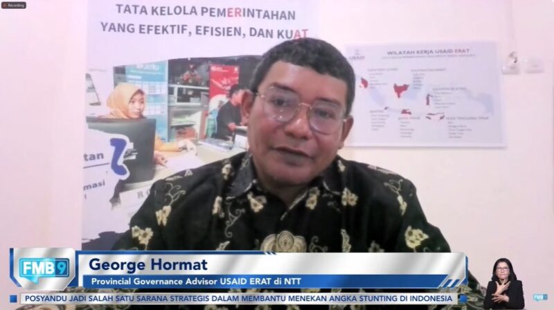 George Hormat, Provincial Governance Advisor USAID ERAT di NTT