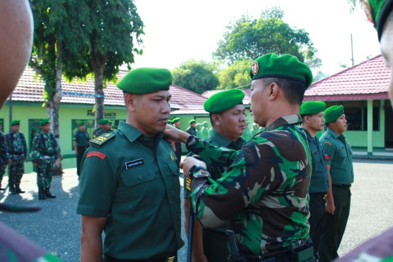 Dandim Pimpin Acara Korp Kenaikan Pangkat Anggota Kodim 1008/Tabalong