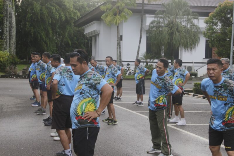 Menjaga Kebugaran dan Semangat: Kodim 1008/Tabalong Gelar Kegiatan Aerobik Bersama