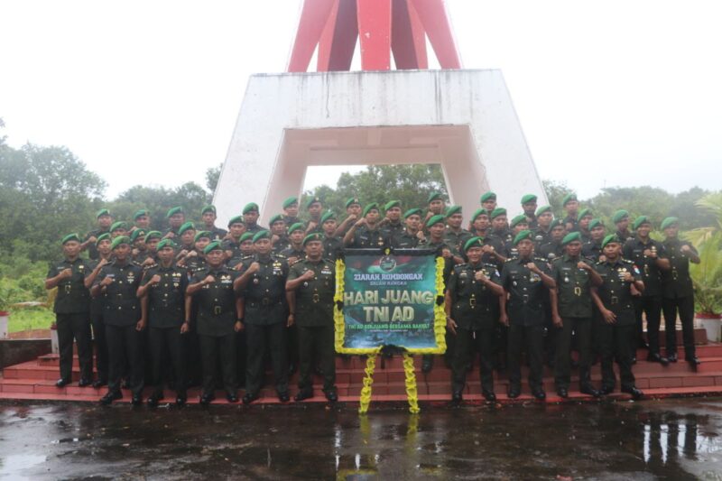 Peringati Hari Juang TNI Angkatan Darat (AD) Ke 79, Tahun 2024 Kodim 1208/Sambas Gelar Ziarah Ke Taman Makam Pahlawan