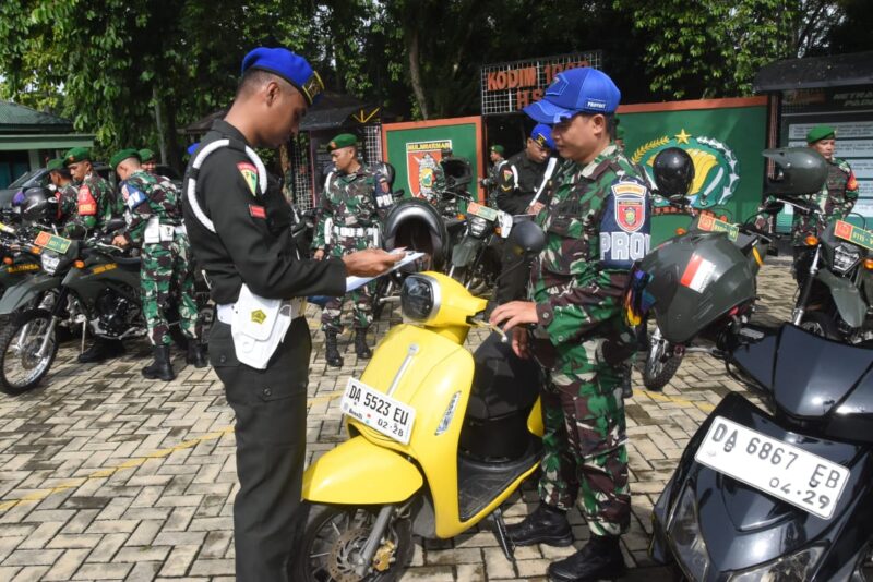 Wujudkan Prajurit Profesional dan Taat Hukum, Kodim 1002/HST Gelar Sosialisasi Ops Gaktib Dan Yustisi