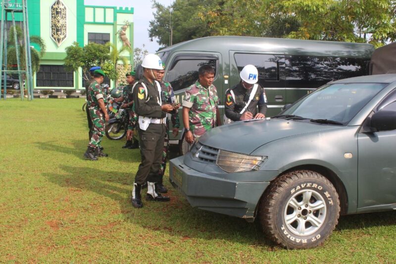 Personel Kodim 1009/Tla Menerima Sosialisasi Operasi Gaktib Dan Yustisi Oleh Subdenpom VI/2-2 Banjarbaru