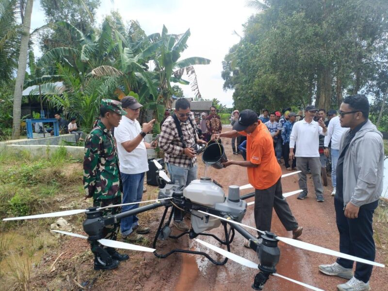 Wujudkan Ketahanan Pangan Nasional Personel Kodim 1009/Tanah Laut Terus Melaksanakan Pendampingan Kepada Petani
