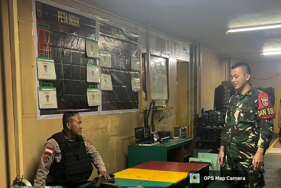 Pastikan Peralatan Pos Kondisi Baik, Satgas Yonif 611/Awang Long melaksanakan Pengecekan Perlengkapan Inventaris Pos