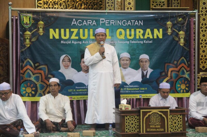 Dandim 1008/Tabalong Hadiri Peringatan Nuzulul Qur’an di Masjid Agung