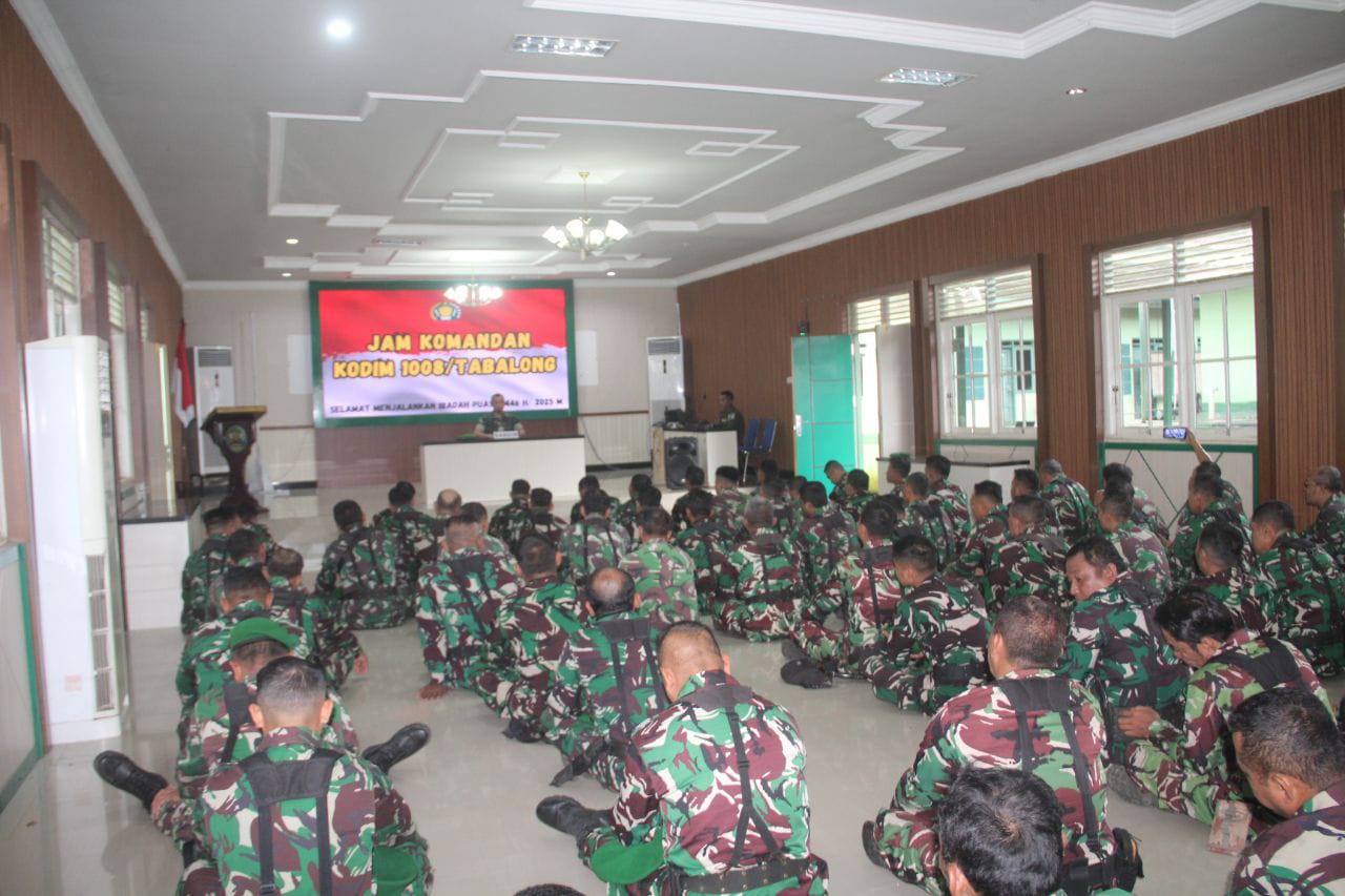 Kodim 1008 Tabalong Implementasikan Jiwa Nasionalisme Melalui Upacara Bendera