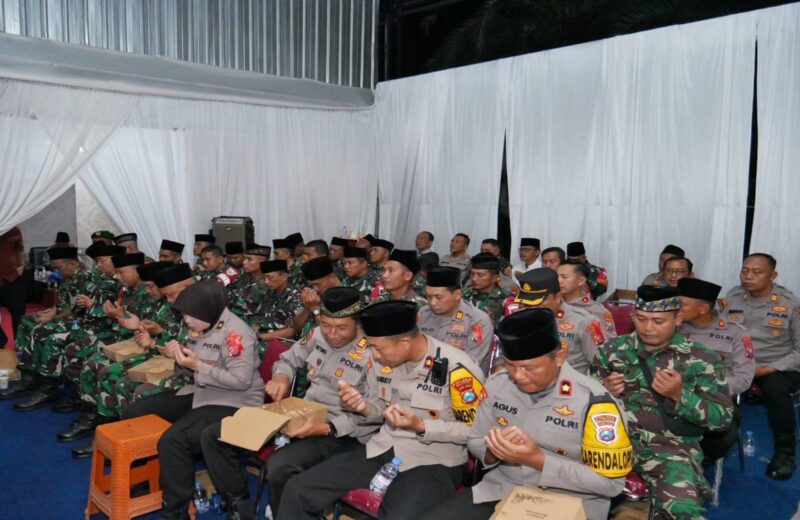 Sinergitas TNI - Polri Dan Jajaran Forkopimda Blitar Raya Gelar Sahur Bersama
