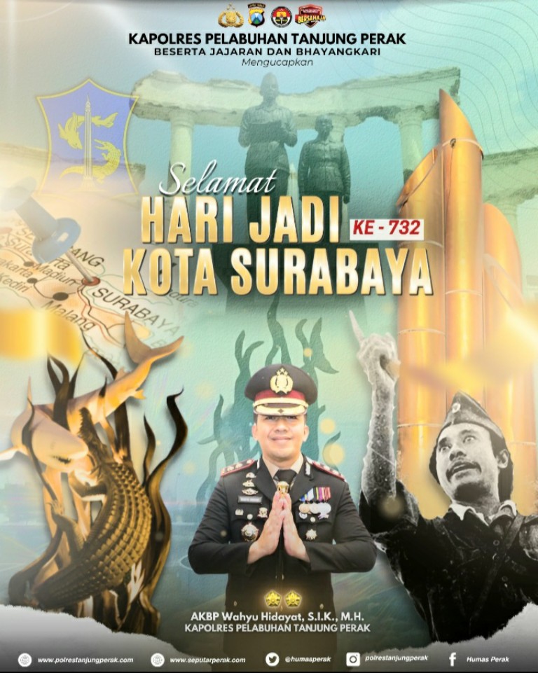 Dirgahayu Kota Pahlawan! 732 Tahun Berdiri, Surabaya Tak Pernah Berhenti Berinovasi. Jaya Selalu