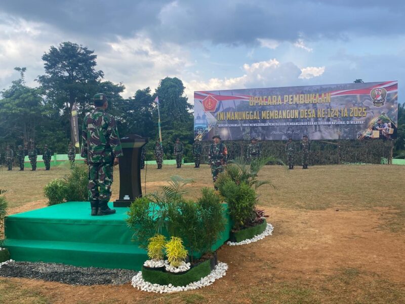 Mantapkan Persiapan Jelang Pembukaan TMMD Ke-124, Kodim 1009/Tla Gelar Gladi Upacara