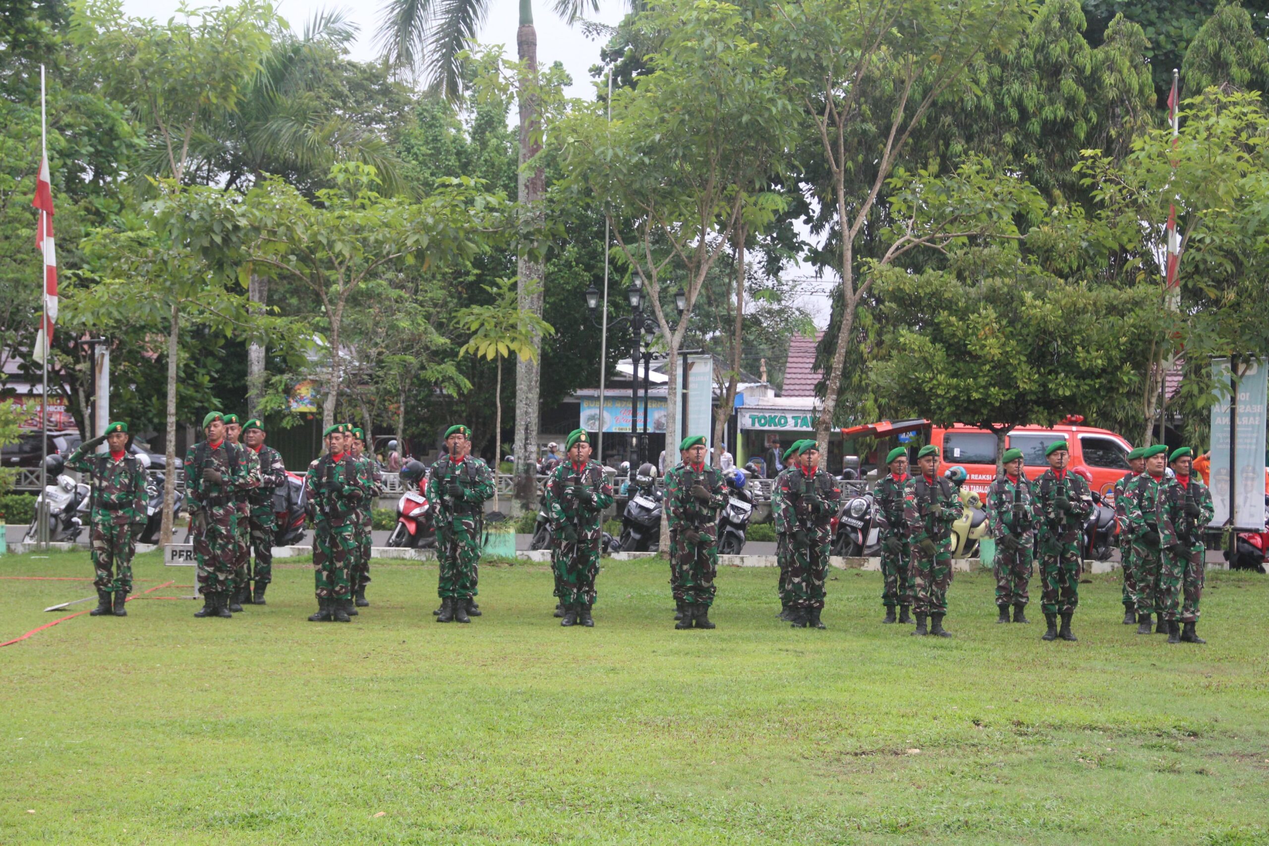 Danramil 1008-06/Banua Lawas Hadiri Upacara Hari Lahir Pancasila di Tabalong