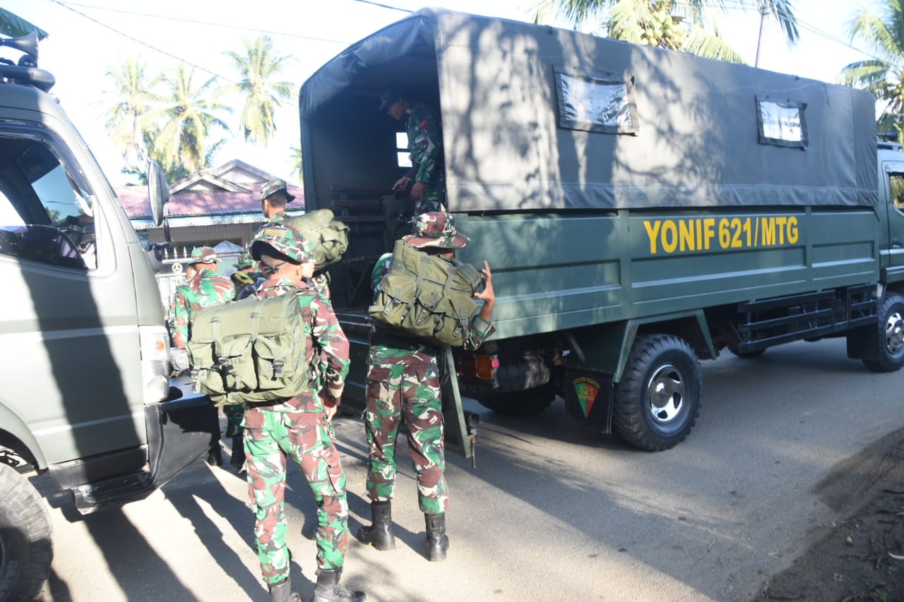Program TMMD Ke-124 di Haruyan Berakhir, Prajurit Yonif 621/Manuntung Kembali ke Induk Pasukan