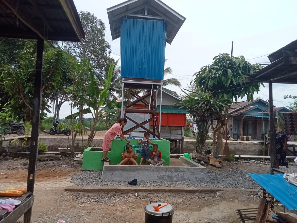 Sumur Bor TMMD ke-124 Kodim 1002/HST Bawa Berkah Air Bersih bagi Warga Pengambau Hilir Luar