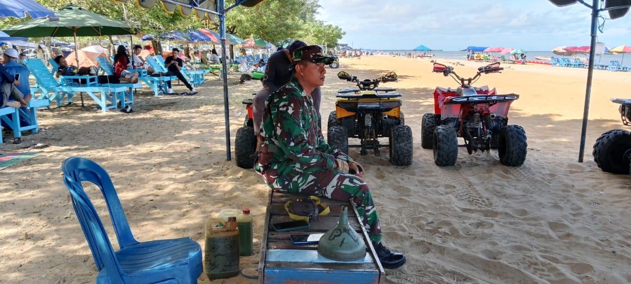 Sinergitas Personel Kodim 1009/Tla Dengan Pihak Terkait Amankan Libur Panjang Lebaran