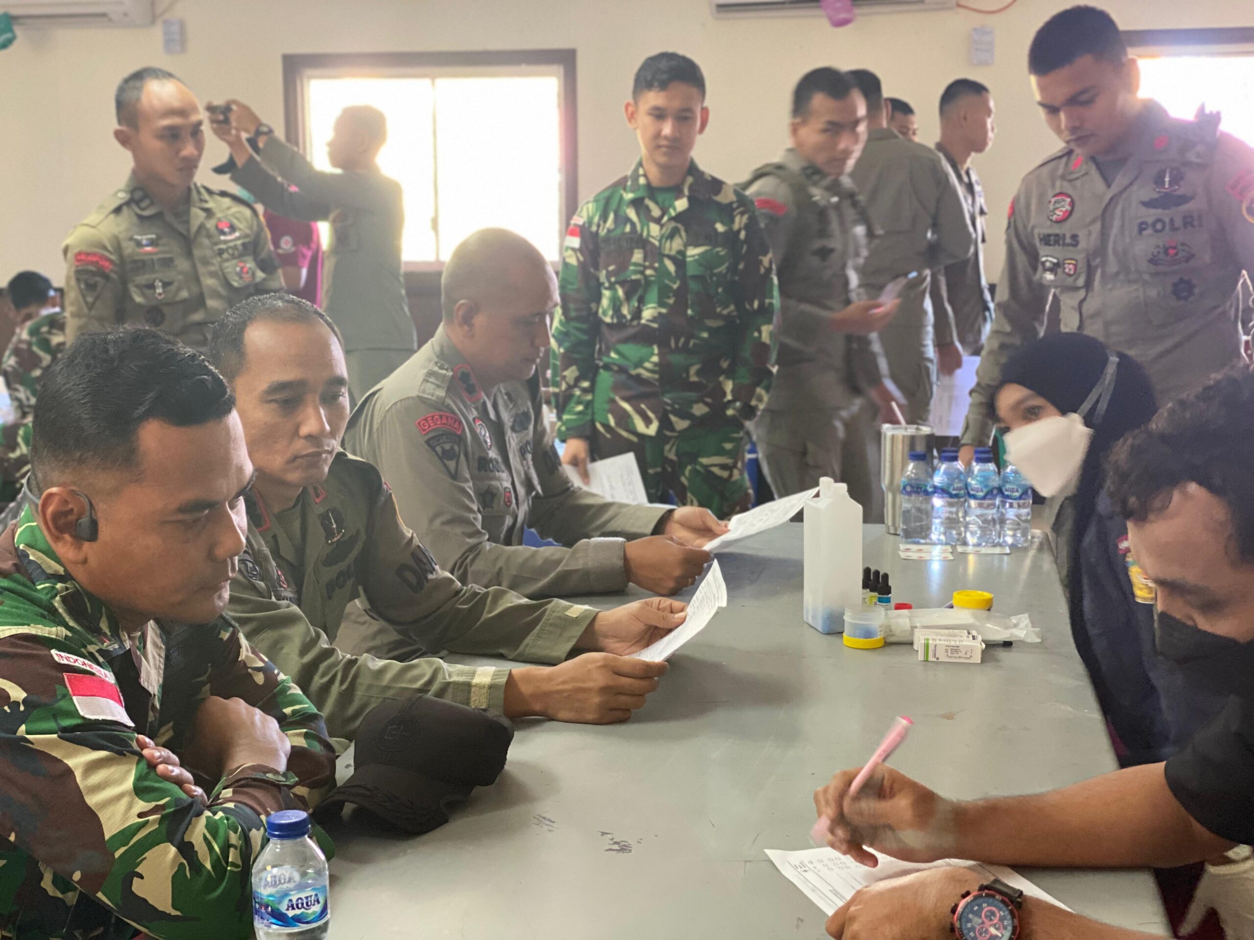 Dansatgas Yonif 611/Awang Long Sumbangkan Darah, Sambut Hari Bhayangkara