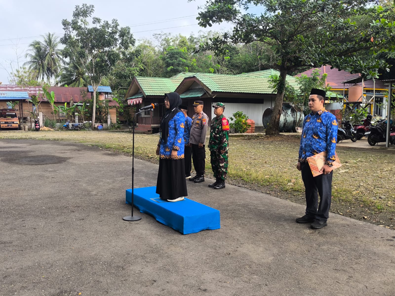 Upacara Hari Kesadaran Nasional di Pugaan, Babinsa dan Unsur Forkopimcam Tunjukkan Soliditas
