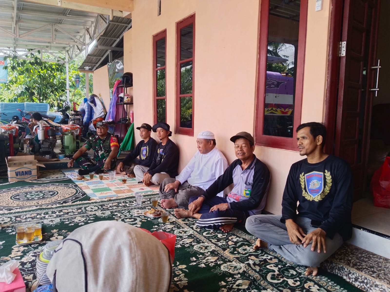 Personel Kodim 1009/Tla Hadiri Syukuran Yang Digelar Brigade Pangan Tani Maju Desa Panggung