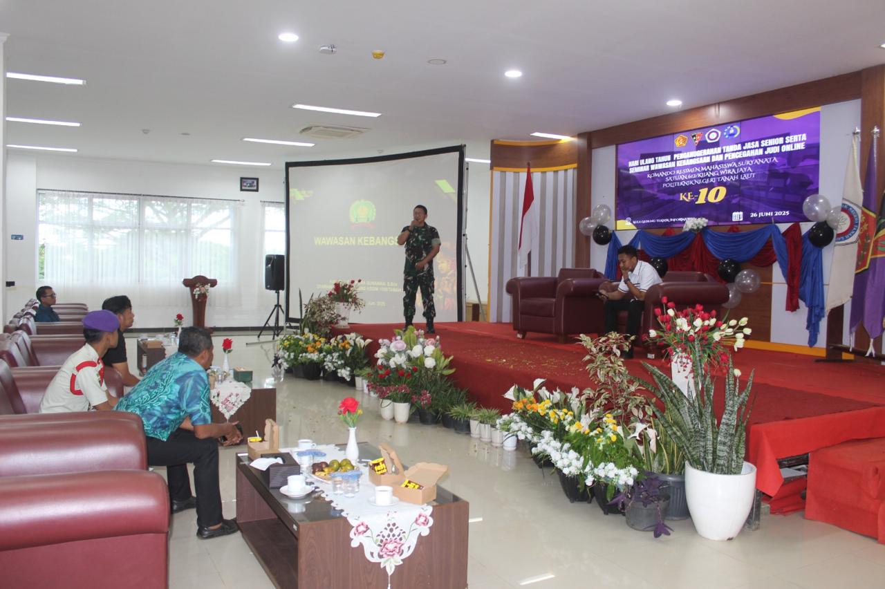 Personel Kodim, 1009/Tla Memberikan Materi Wawasan Kebangsaan Kepada Mahasiswa Politala