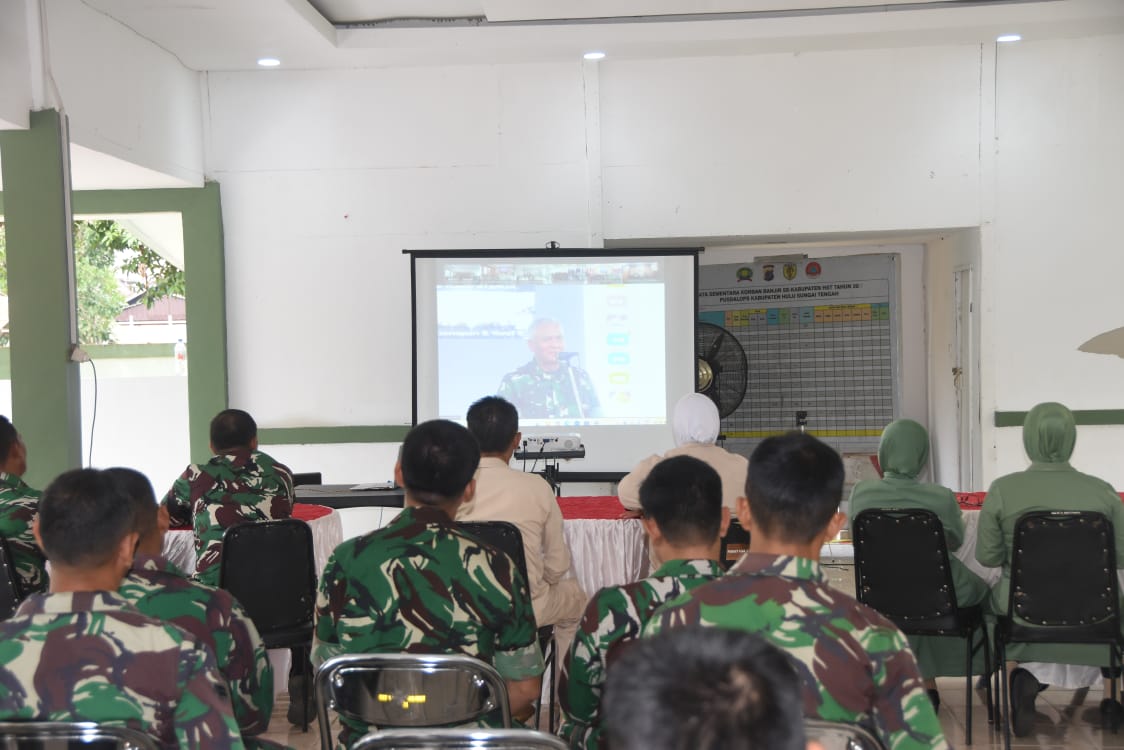 Penuh Khidmat, Kodim 1002/HST Peringati HUT ke-67 Kodam VI/Mulawarman