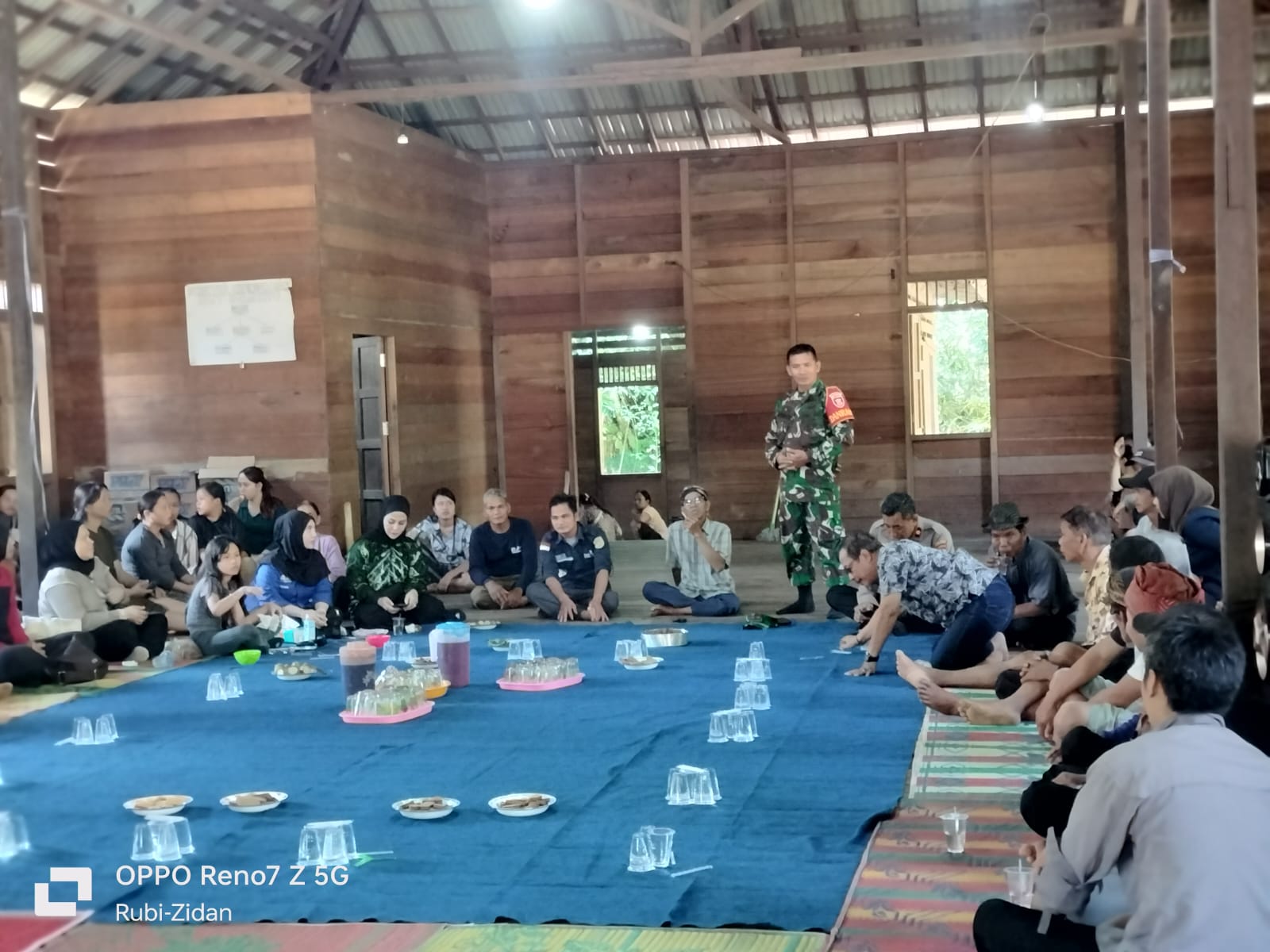 Plh. Danramil 1002-01/Batang Alai Selatan Hadiri Aruh Adat Pasca Panen di Desa Kiyu