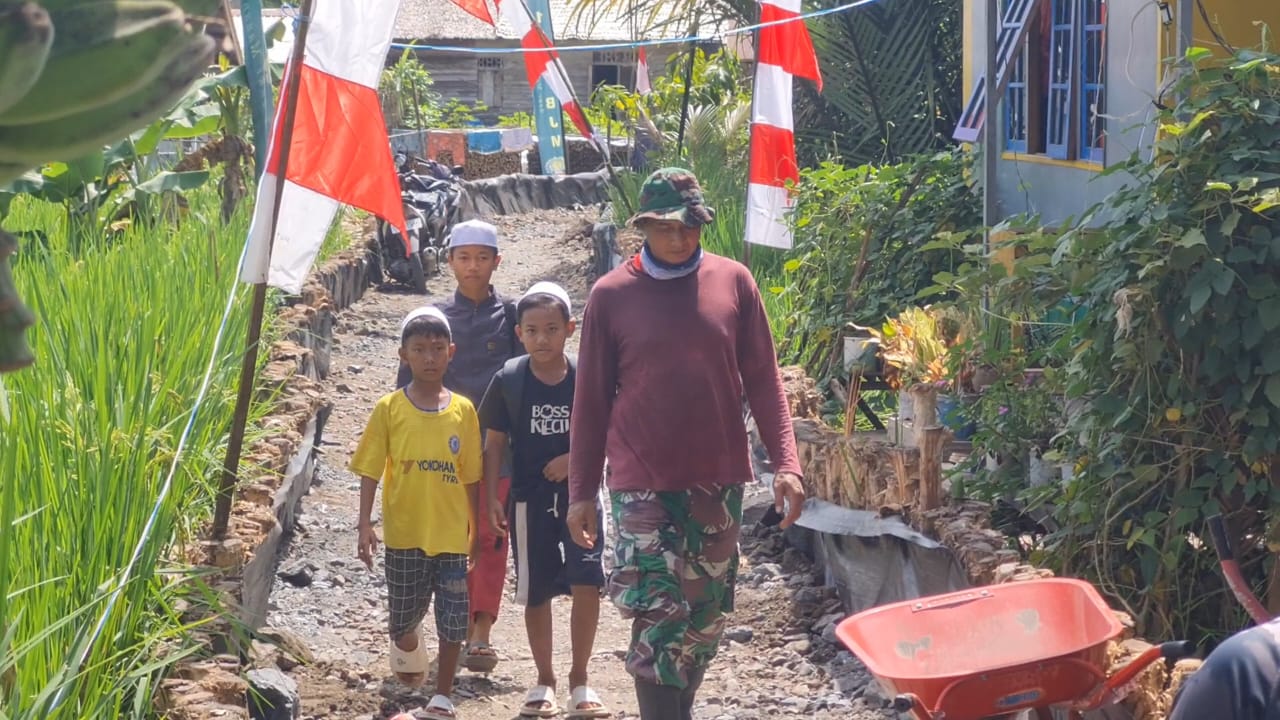 TMMD Belum Selesai, Hikmah Sudah Rasakan Jalan Mulus, Mobilitas Warga dan Ekonomi Yang Lancar