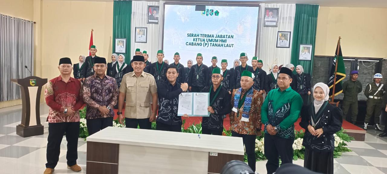 Pasi Intel, Kodim 1009/Tla Menghadiri Acara Pelantikan Pengurus HMI Cabang Persiapan Tanah Laut