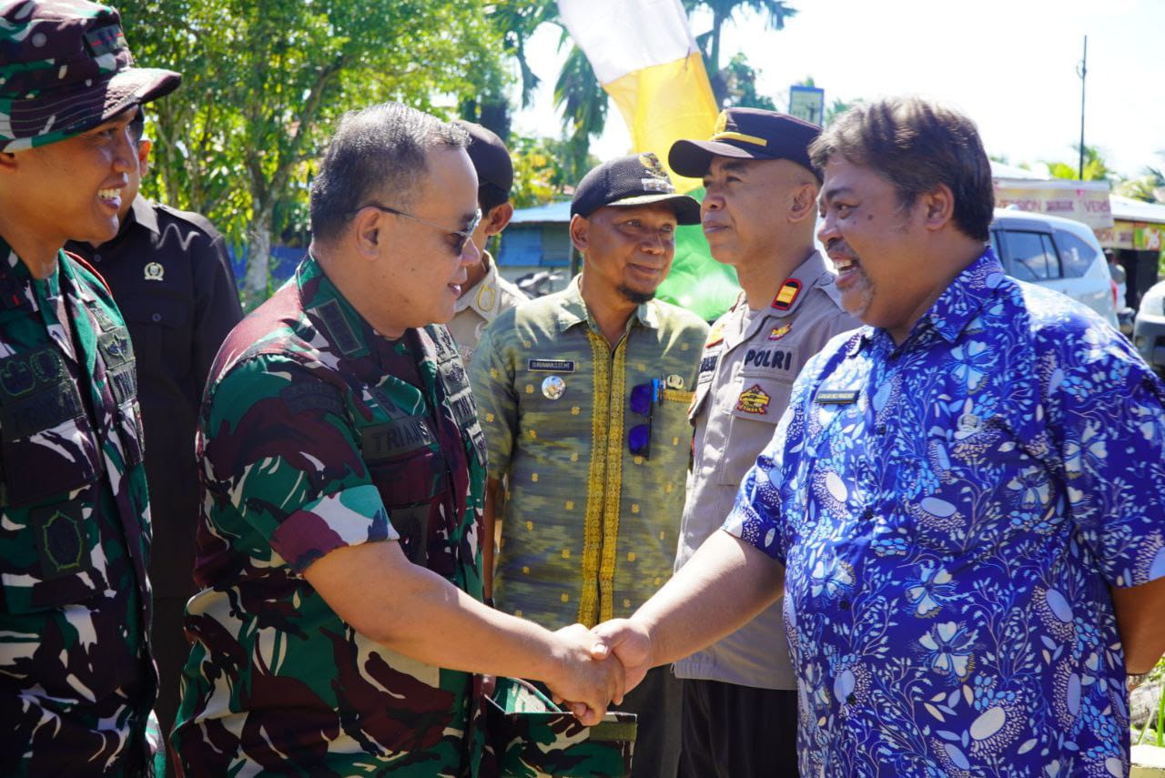 Forkopimda Sambut Kedatangan Tim Wasev TMMD ke-126 Kodim 1208/Sambas