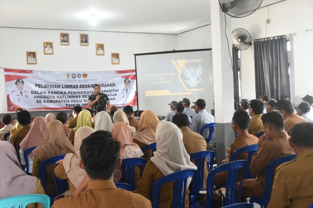 Dandim 1002/HST Dorong Satlinmas Lebih Profesional dan Berintegritas