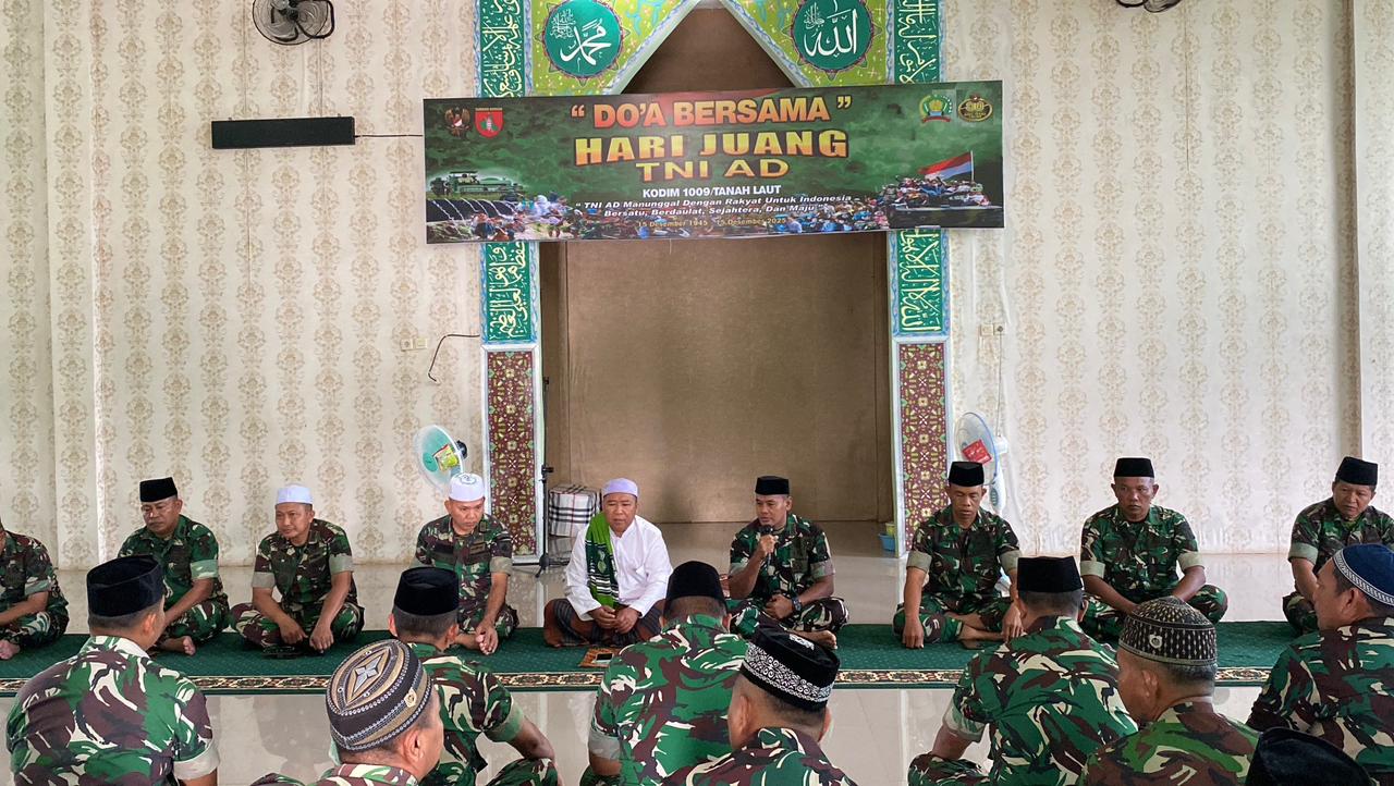 Gelar Doa Bersama Hari Juang TNI AD Tahun 2025, Personel Kodim 1009/Tla Doakan Para Pahlawan
